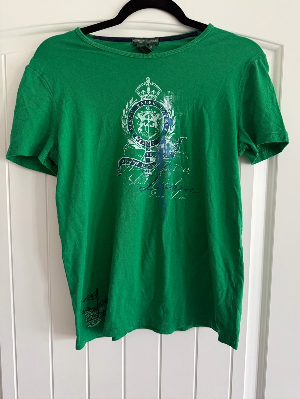 Lauren Jeans Co Ralph Lauren Green Graphic Tee